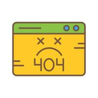 404 Error Vector Icon