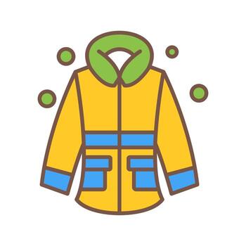 Winter Jacket Vector Icon