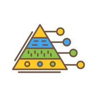 Pyramid Graph Vector Icon