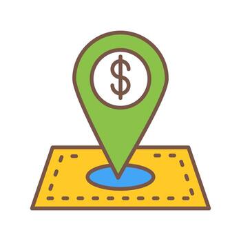 icono de vector de ubicación