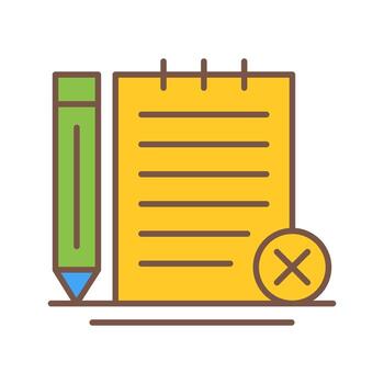 Unchecked Notes Vector Icon