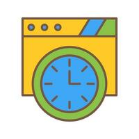 Wall Clock Vector Icon