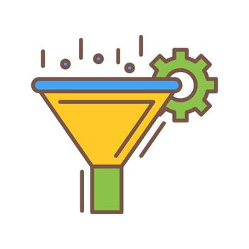 Filtering Vector Icon