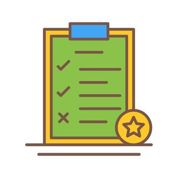 icono de vector de lista de tareas