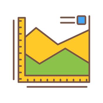Spline Chart Vector Icon