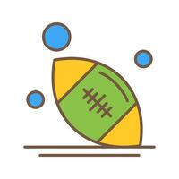 icono de vector de rugby