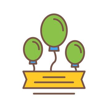 Balloons Vector Icon