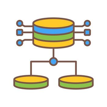 icono de vector de datos estructurados