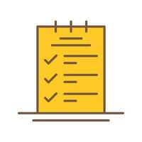 Booking CheckList Vector Icon