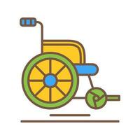 Wheel Chair Vector Icon