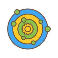 Solar System Vector Icon