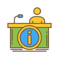 Information Desk Vector Icon