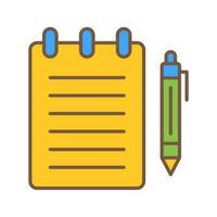 Notepad Vector Icon