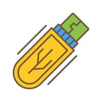 icono de vector de unidad usb