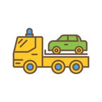 Tow Truck Vector Icon