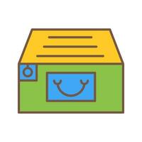 icono de vector de archivador