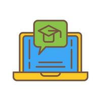 E Learning Vector Icon