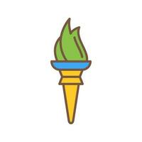 Torch Vector Icon