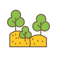 icono de vector de bosque