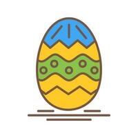 icono de vector de huevo de Pascua