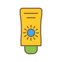 Sun Cream Vector Icon