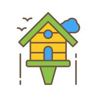 Birdhouse Vector Icon