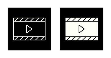 icono de vector de video y animación único