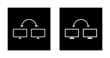 icono de vector de sistemas conectados únicos