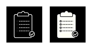 Unique Checklist Vector Icon