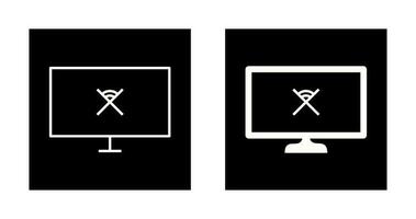 Unique Disconnected Network Vector Icon