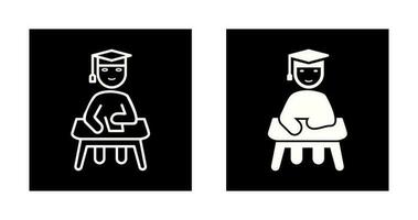 Unique Studying on Desk Vector Icon