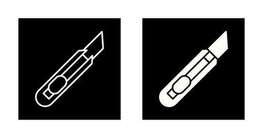 icono de vector de cuchillo de papelería
