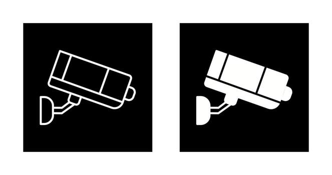 icono de vector de cámara cctv