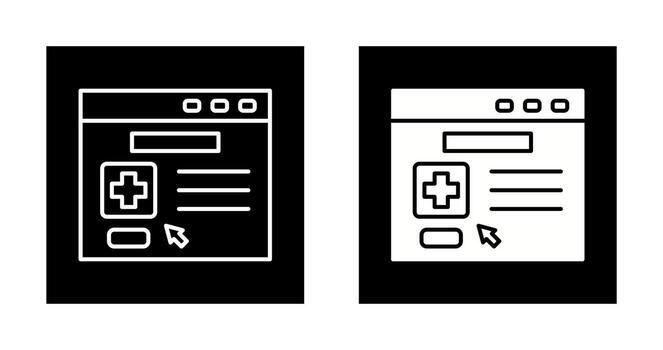 icono de vector de navegador