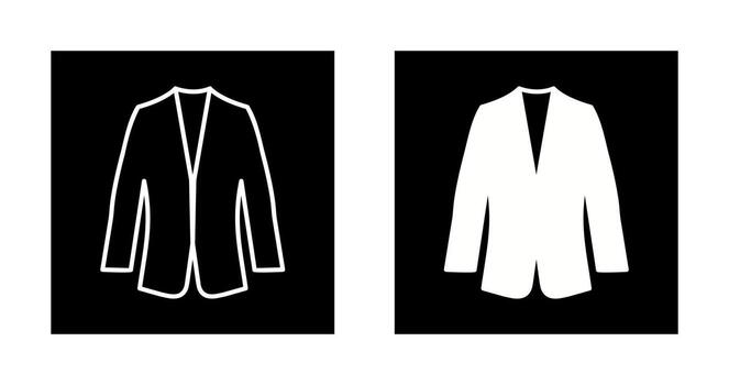 icono de vector de traje