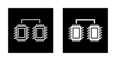 Processors Connected Vector Icon