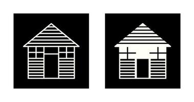 Wood Cabin Vector Icon