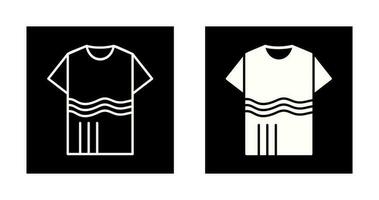 T Shirt with lines Vector Icon