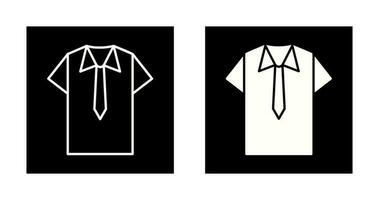 icono de vector de camisa y corbata