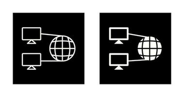 icono de vector de conectividad a internet