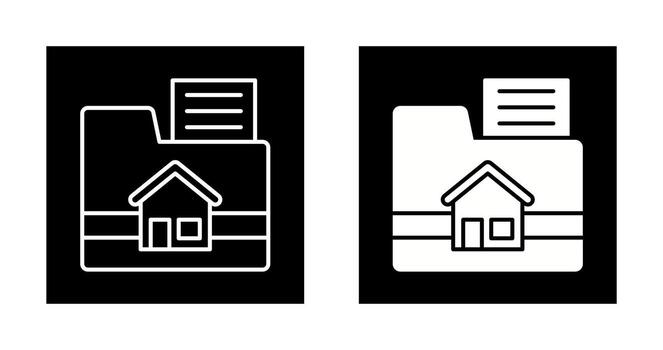 icono de vector de carpeta