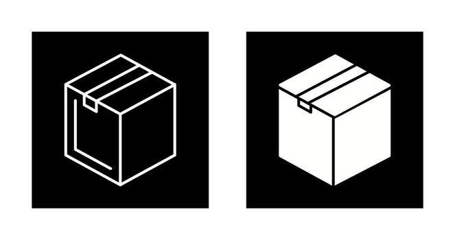 icono de vector de paquete