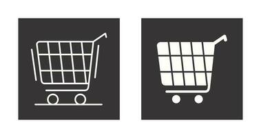 icono de vector de carrito de compras