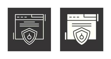 icono de vector de seguridad web