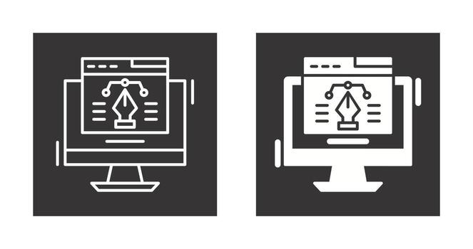icono de vector de diseño web