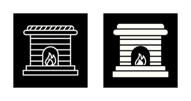 icono de vector de chimenea