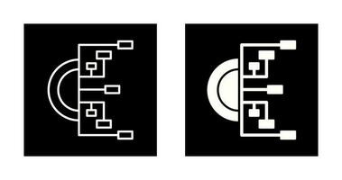 icono de vector de diagrama de flujo