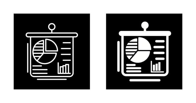 icono de vector de presentación