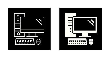 icono de vector de computadora