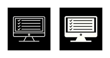 Online Checklist Vector Icon